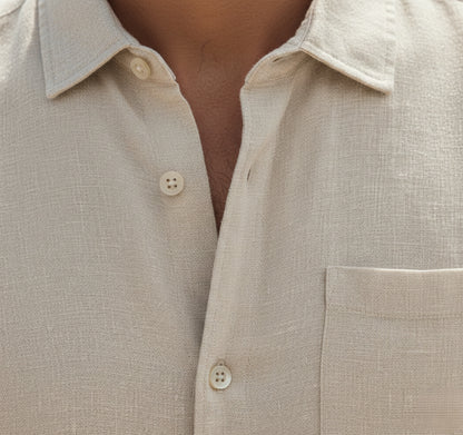 Linen-Effect Summer Shirt