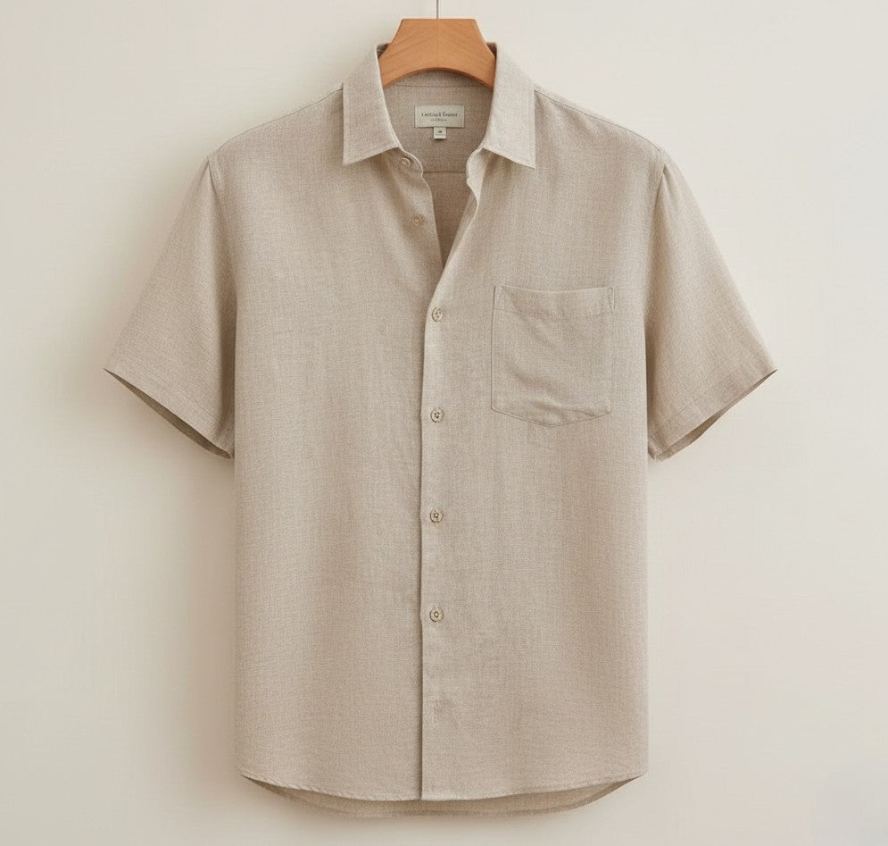 Linen-Effect Summer Shirt