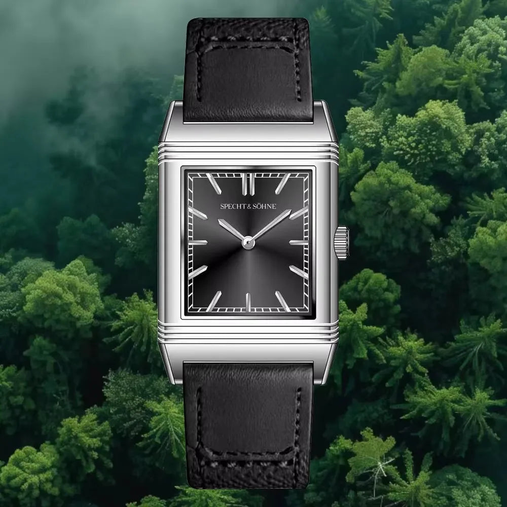 2025 Specht & Söhne New 24.4MM Square Watch for Men Ronda Quartz Movt Sports Watches Ultrathin Stainless Steel 50M Waterproof