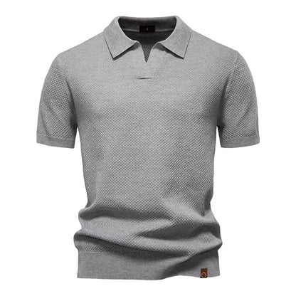 Men'S Summer Breathable Polo Shirt Short Sleeve Solid Color Casual Polo Shirts for Men Lightweight Stretch Polo ﻿