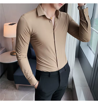 Stretch Dress Shirt – Modern Comfort, Timeless Elegance