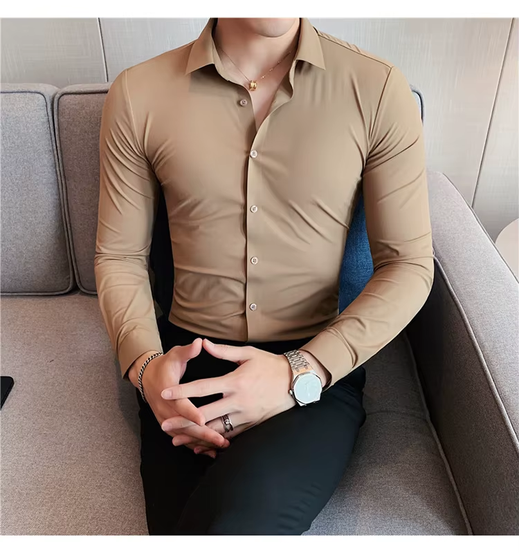 Stretch Dress Shirt – Modern Comfort, Timeless Elegance