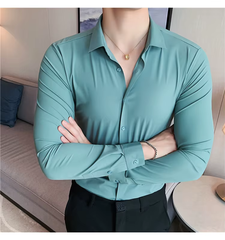 Stretch Dress Shirt – Modern Comfort, Timeless Elegance