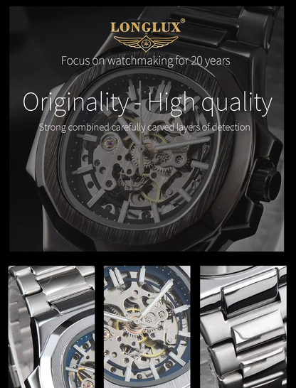 Business Watch with Stainless Steel Skeleton