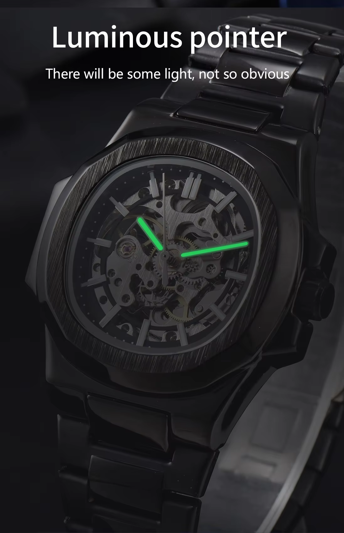 Business Watch with Stainless Steel Skeleton